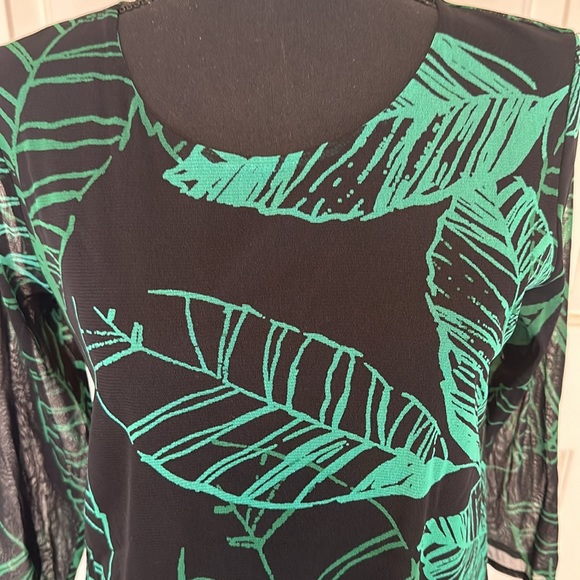 Alfani size small beautiful leaf tunic top 💚 - Picture 2 of 11